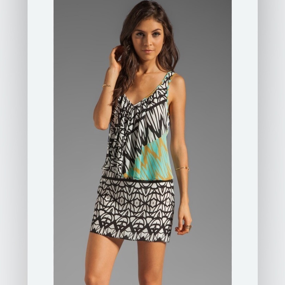 Plenty by Tracy Reese Multicolor Patterned Sleeveless Dress size medium